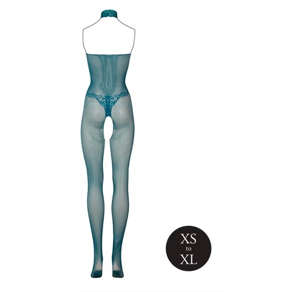 🦋B2G1🦋LE DÉSIR Long-Sleeved FishNet Lace Crotch Less Body Stocking | ONE SIZE | - Picture 3 of 6